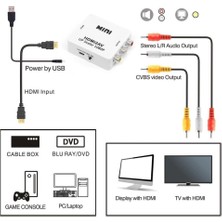 3C Store 1080P HDMI Uyumlu - 3.5mm Ses Kablosu ile Rca Av Kompozit Adaptör Dönüştürücüsü VGA2AV / Cvbs Audio'dan Pc'ye Hdtv Dönüştürücü (Yurt Dışından)