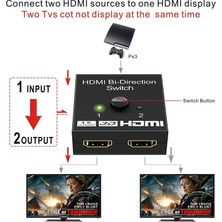 3C Store HDMI Uyumlu Bölücü Hdtv/blu-Ray Oynatıcı/dvd/dvr/xbox Ps3 Ps4 Için 4K/3D/1080/HDCP Hd Değiştiriciyi Destekler (Yurt Dışından)