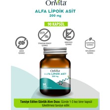 Onvita Alfa Lipoik Asit 200 Mg