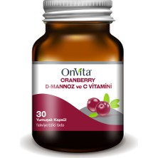 Onvita Cranberry D-Mannoz ve C Vitamini