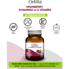 Onvita Cranberry D-Mannoz ve C Vitamini