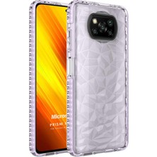 Microsonic Xiaomi Poco X3 Pro Kılıf Prism Hybrid Mor