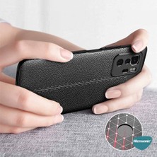 Microsonic Xiaomi Poco X3 Gt Kılıf Deri Dokulu Silikon Siyah