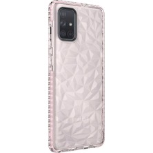 Microsonic Samsung Galaxy A71 Kılıf Prism Hybrid Pembe