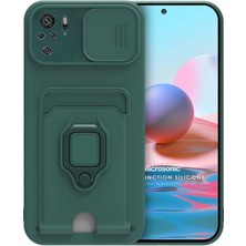 Microsonic Xiaomi Redmi Note 10 Kılıf Multifunction Silicone Yeşil