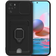 Microsonic Xiaomi Redmi Note 10 Kılıf Multifunction Silicone Siyah