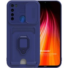 Microsonic Xiaomi Redmi Note 8 Kılıf Multifunction Silicone Lacivert