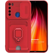 Microsonic Xiaomi Redmi Note 8 Kılıf Multifunction Silicone Kırmızı