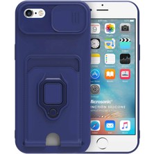 Microsonic Apple iPhone 6s Plus Kılıf Multifunction Silicone Lacivert