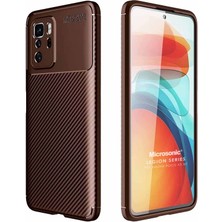 Microsonic Xiaomi Poco X3 Gt Kılıf Legion Series Kahverengi