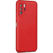 Microsonic Matte Silicone Xiaomi Poco X3 Gt Kılıf Kırmızı