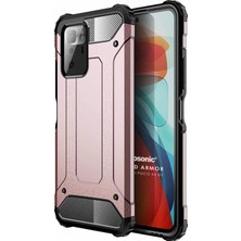 Microsonic Xiaomi Poco X3 Gt Kılıf Rugged Armor Rose Gold