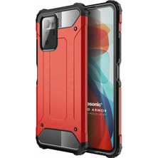 Microsonic Xiaomi Poco X3 Gt Kılıf Rugged Armor Kırmızı