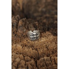 Clariss Motifli Ayarlanabilir Erkek Yüzük