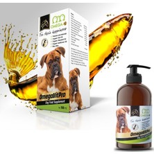 Amore Kuzu Etli Puppy Yavru Köpek Konservesi 4'lü + Sticks 2 Adet 3lü + Omegavitpro Somon Balık Yağı 100 ml