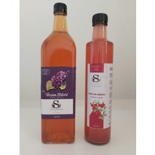 Süheylaana Üzüm Sirkesi 1000 ml + Kızılcık Sirkesi 500 ml