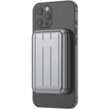 BizimGross Xipin Apple iPhone 13 Pro Max Magsafe Battery Pack Magnetic Mıknatıslı Wireless Powerbank 5000 Mah