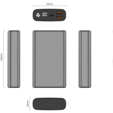 BizimGross Xipin 15000 Mah Powerbank Şarj Durum Göstergeli 2 USB Çıkışlı Akıllı Powerbank