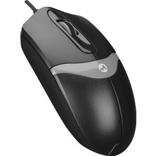 Everest SM-220 USB 1200DPI 3D Optik Kablolu Mouse Siyah-Gri