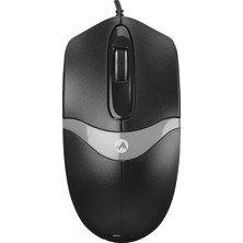 Everest SM-220 USB 1200DPI 3D Optik Kablolu Mouse Siyah-Gri