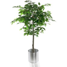 Nettenevime Yapay Ağaç Benjamin 120 cm 1.kalite Paslanmaz Saksıda Yapay Çiçek Dekoru