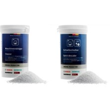 Bosch Çamaşır Makineleri İçin Temizleyici + Kireç Çözücü Toz Set 450 gr