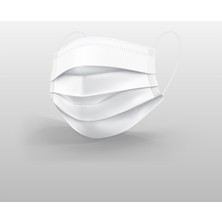 Ece Full Ultrasonik Tek Tek Paketli Meltblownlu Beyaz Maske 100 Adet