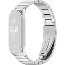 GZPLZ Xiaomi Mi Band Için Metal Paslanmaz Çelik Kayış 6/5/4/3 Mavi (Yurt Dışından)