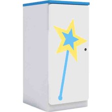 Woody Life Tek Kapaklı Çocuk Odası Anaokulu Kreş Dolap Kış Temalı