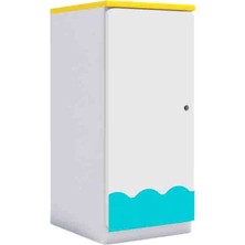 Woody Life Tek Kapaklı Çocuk Odası Anaokulu Kreş Dolap Yaz Temalı