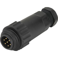 Weıpu IP67 WA22J7TE1 - 7 Pin 7-10 mm Kablo Tipi Erkek Su Geçirmez Konnektör