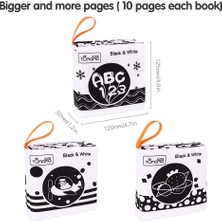 Tumama Bebek Oyuncakları 0 3 6 Ila 12 Ay, Bebekler Için Yumuşak Kumaş Kitaplar, Ilk Yumuşak Kitaplarım Meyveli Erken Eğitim Oyuncaklar, Sayılar, Hayvanlar, Şekil, Harfler, 3'lü Paket (Yurt Dışından)