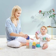 Tumama Yeni Yürümeye Başlayan Bebekler Için Yumuşak Yapı Taşları 6 9 12 Ay 1 Yaşındaki - Bebek Oyuncakları - Montessori Bebekler Için Duyusal Istifleme Oyuncakları (Yurt Dışından)