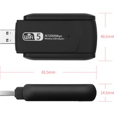 Miss Duru Kablosuz Wifi Alıcı AC1200 Mbps Dual Band USB 3.0 Adaptör