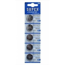 Supex CR2032 3V Lithium Pil 100'lü