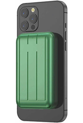 BizimGross Xipin Apple iPhone 11 Magsafe Battery Pack Magnetic Mıknatıslı Wireless Powerbank 10000 Mah