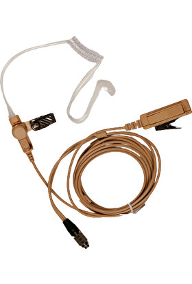 Aselsan 4411 - 4415 - 4711 - 4715 Uyumlu Bej Rengi Akustik Avuç Içi Kulaklık Mikrofon (8 Pin Konnektörlü)