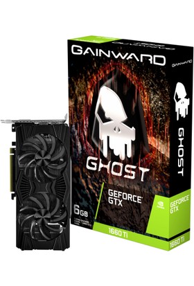 Gaınward Ghost NE6166T018J9-1160L GTX1660TI GDRR6, 192BIT, 2XFAN, 1XDP, 1XHDMI, 1XDVI Ekran Kartı