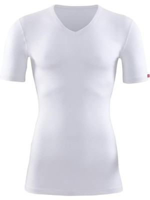 BLACKSPADE 1263 UNİSEX BEYAZ V YAKA KISA KOL THERMAL