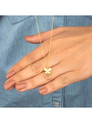 Miavi Silver 925 Ayar Gümüş Kelebek Kolye 