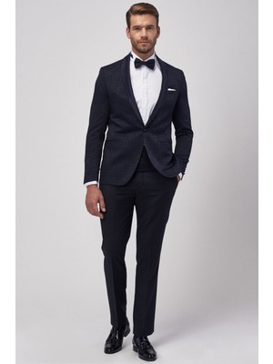 Altınyıldız Classics Erkek Slim Fit Dar Kesim Desenli Smokin Damatlık