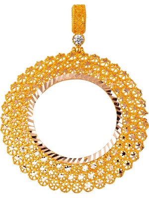 Bilezikci Yıldız Telkari Tam Altınlık Kolye Ucu