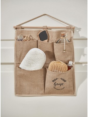 Rope Home 2 Katlı Duvar Tipi Jüt Düzenleyici 35 x 45 cm