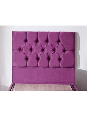 Niron Purple Başlık Tek Kişilik Yatak Başlığı - 80 cm Mor Kumaş Başlık