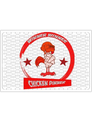Baskı Dükkanı Winner Winner Chicken Dinner Pubg Puzzle 240 Parça Yapboz