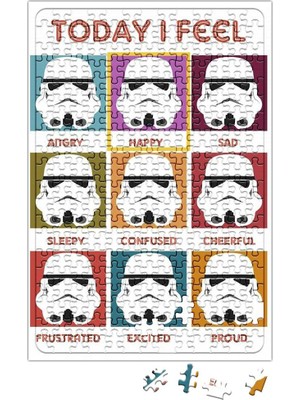 Baskı Dükkanı Today I Feel Trooper Star Wars Puzzle 240 Parça Yapboz