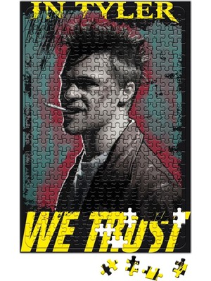 Baskı Dükkanı Clube Da Luta Tyler Durden We Trust Puzzle 240 Parça Yapboz