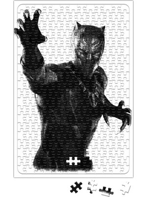 Baskı Dükkanı Black Panther Pantera Negra 04 Puzzle 240 Parça Yapboz