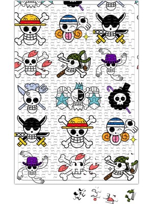 Baskı Dükkanı One Piece Full Skull Puzzle 240 Parça Yapboz