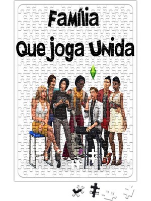 Baskı Dükkanı Familia Que Joga Unida Puzzle 240 Parça Yapboz